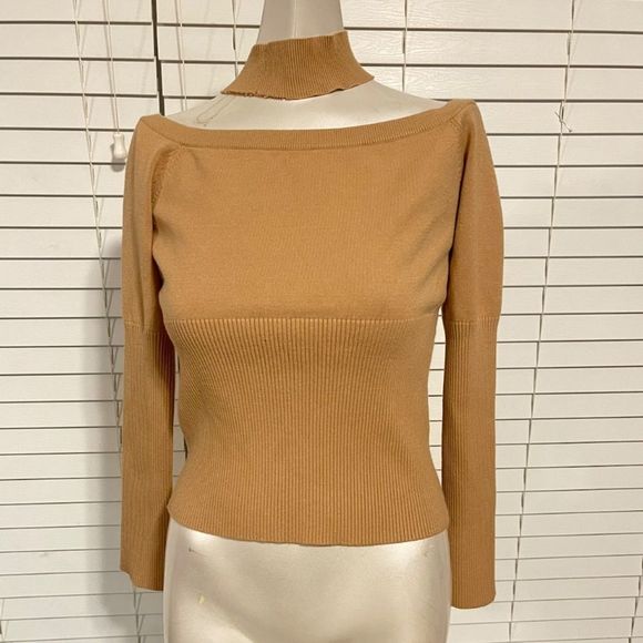 JONATHAN SIMKHAI Lila Cold-Shoulder Rib Knit Top - Picture 5 of 8